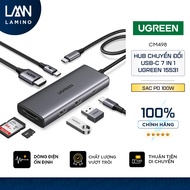 Hub type-C Ugreen CM498 HDMI 30Hz USB 3.2 – type C port, PD port, SD/TF - Genuine
