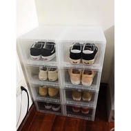 Shoe Box 3869 Smart Assembly Convenient Multi-Purpose Transparent Hard Plastic Shoe Box Dust-Proof -