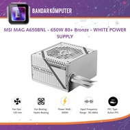 MSI MAG A650BNL - 650W 80+ Bronze - WHITE POWER SUPPLY