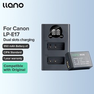 LLANO Canon LP-E17 กล้องดิจิตอลเครื่องชาร์จแบตเตอรี่สำหรับ EOS750D EOS760D EOS00D EOS200D EOS770D EO