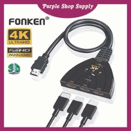 HDMI Splitter 1 In 2 Out / HDMI Switch 3 In 1 Out / HDMI 1 to 2 Way Splitter / 4K HDMI Hub