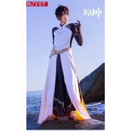【พร้อมส่ง】ชุดผู้ชาย cosplay Genshin Impact Zhongli ชุดอนิเมะ คอสเพลย์ เกนชิน อิมแพ็ค Zhongli God เคร