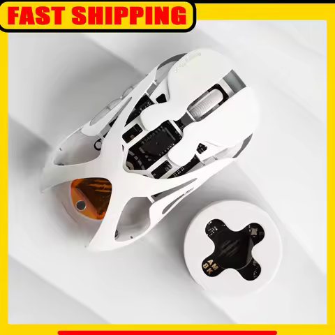 Angry Miao AM Infinity Mouse Tri Mode Wireless Mouse Paw3950 8000Hz Lightweight Hollow Out Magnalium