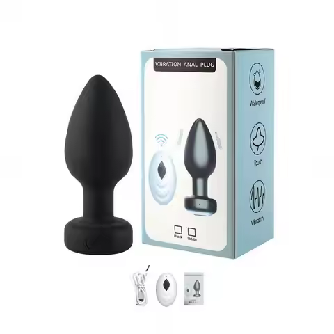 Wireless Remote-Controlled Anal Vibrator & Prostate Massager Diamond Anal Plug Prostate Massager for