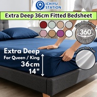 Cadar Tilam Sarung Tilam Fitted Bedsheet Cadar Getah Keliling Bed sheet Single/Super Single/Queen/Ki