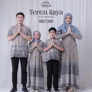Sarimbit Tenun Series Grey gamis baju muslim couple pasangan keluarga