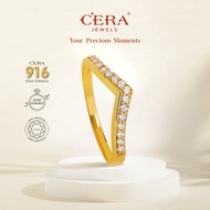 CERA 916 Gold Viral V Ring II CR9038