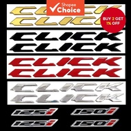 New Motorcycle Soft Sticker Decals Logo for Honda Click 125i Click150i  Pelekat lembut motosikal log