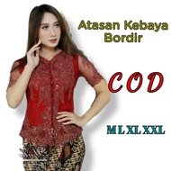 Hanya atasan Kebaya Bordir tanpa rok baju kebaya kebaya moderen 2022 kebaya kondangan baju brokat ke