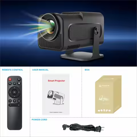 hy320 Portable Projector Home HD 4K Smart Bluetooth Wireless Projector