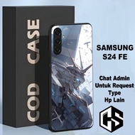 HP Glossy glitter Softcase for type SAMSUNG S24 FEhp Gundam Motif/case samsung s24 fe/casing samsung