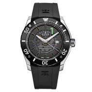 Edox Chrono-Offshore Automatic Watch black/steel/black/green ED80088-3-NV2