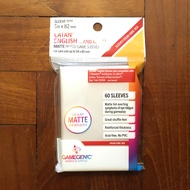 60 Gamegenic Matte Catan Clear Card Sleeves ("Red") 54x80mm (DOES NOT FIT FAKE CATAN CARDS,$4.5 off 