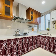Lababo Curtain Kitchen Sink Curtain 70cm*150cm/70cm*100cm COD No Ring 1PC Kitchen Curtain Sink Red L