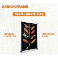 A4 Display Frame Acrylic Poster Wall Menu - A4 Size