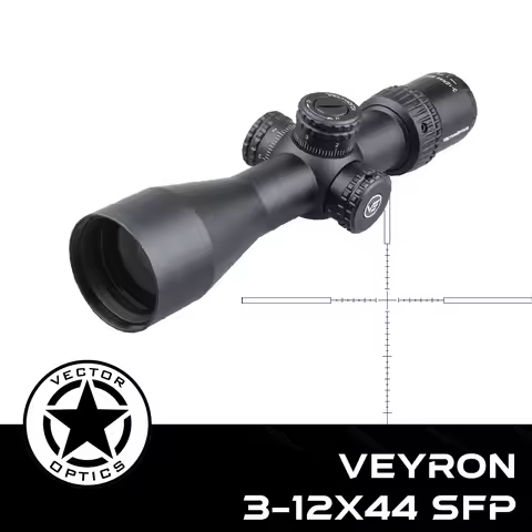 Vector Optics Veyron 3-12x44 SFP Riflescope | Ultra Compact Design | long Range Adjustment​​ | Zero 