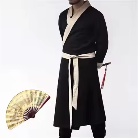 Japanese Ninja Chinese Ancient Hero Robe Halloween Cosplay Costume for Men With/without Accessories 