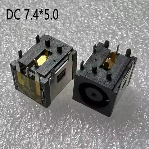 2/5pcs 7.4x5.0 DC Jack Connector Xinyin DC Socket 7.4 * 5.0 For HP Dell Dell All-in-one Laptop Compu