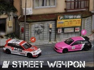 Street Weapon SW 1:64合金模型！Civic思域5代EG6， 出光／粉紅色閃電No.Good 限量499部