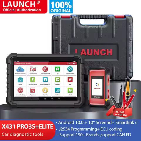 2025 LAUNCH X431 PRO3S+ Elite, All-in-One Bidirectional Scan Tool with J2534 ,Topology Map,50+Servic