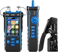NOYAFA NF-8508 Network Cable Tester Kit with RJ45 Crimp Tool, Ethernet Cable Tester with Optical Pow