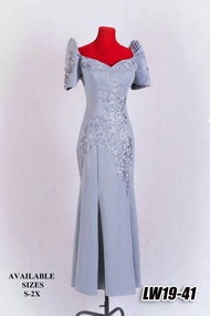 Neoprene Filipiniana for sponsor dress/formal occasion/for wedding