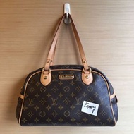 LV M95565 經典花紋保齡球包