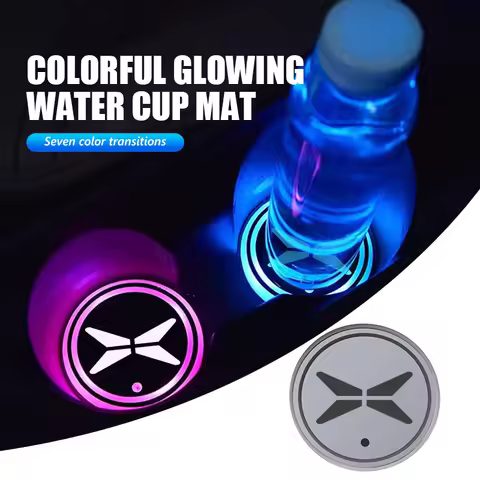 Car Luminous Water Cup Pad LED Atmosphere Light For Xiaopeng Xpeng G6 G9 G3 P7i X9 2023 2024 2025 P5