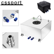 Universal 2.5/5/10/15/20 Gallon 10/20/40/60/80L Fuel Cell Tank with Cap and Level Sender Polished Al