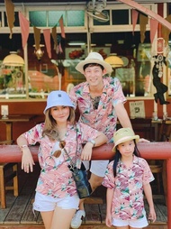 เสื้อฮาวาย เสื้อครอบครัว เสื้อฮาวายญี่ปุ่น เสื้อเชิ้ตวินเทจ  Hawaiian Shirts  (ปลาบินโอโรส)