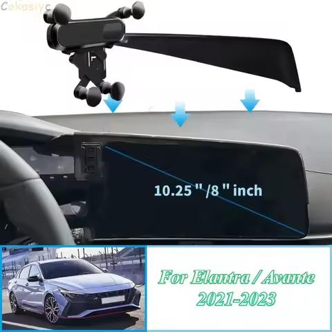Car Mobile Phone Holder for Hyundai Elantra Avante 2021~2023 N Line CN7 GPS Bracket Navigation Stand