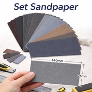 Sandpaper Grit 400 - 3000 76x140mm 15 pcs Set Sandpaper Carbide Rub CW70