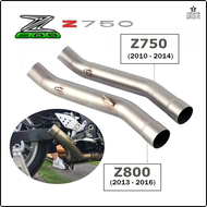 Wzon ตัวเก็บเสียงท่อไอเสียมอเตอร์ไซค์หนีเร็วสำหรับ KAWASAKI Z800 2013-2016 Z750 2007-2014ท่อเชื่อมกล
