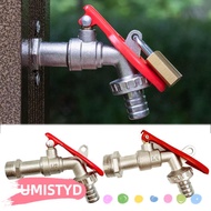 UMISTYDREAMUM9U Garden Hose Faucet, 1/2 Inch 3/4 Inch Replacement Water Tank Connector, Zinc Alloy W
