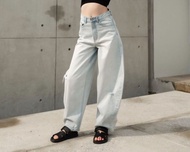Wara Curved BARREL LEG jeans- 5 Colors