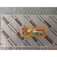 Original V.6 V6 V.6 Chrome logo type writing Emblem