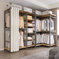 Hanger Wardrobe Vertical Home Hanger Open Bedroom Floor Metal Cloakroom Wardrobe Corner Coat Rack BI