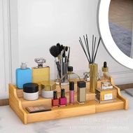 Three-Layer Organizing Rack Desktop Bamboo Seasoning Rack Retractable Storage Rack Seasoning Rack Ba