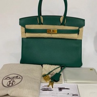 Hermes birkin 30 A刻 17年 ep 孔雀綠