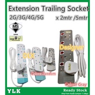YLK SIRIM APPROVED NEW  Trailing Socket Plug Extension Extention 2Gang 3Gang 4Gang 5Gang 2 3 4 5 Gan