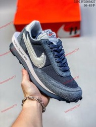 Fragment Design x Sacai x Nike LDWaffle Blackened Blue  聯名 低幫 華夫鞋 男女同款 藏藍色 Size：36-45