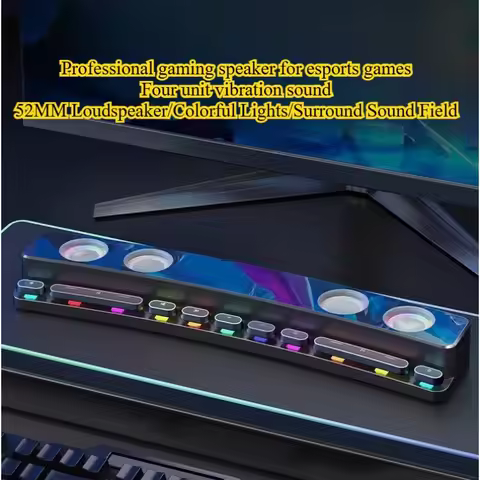 SH39 Bluetooth Speaker Gaming Computer Speaker Wireless 3D Subwoofer Small Speaker