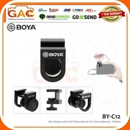 Boya BY-C12 Microphone Clamp with Cold Shoe Mount