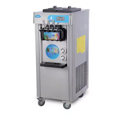 Italian Soft Ice Cream Making Machine Three Flavors Soft Serve Machine Ice Cream Machine For Ice Cre
