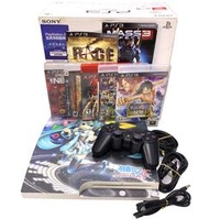 缺貨【PS3主機】 機況良好3007A 160G 白色 薄型吸入式＋遊戲＋初音痛貼 【中古二手】台中星光