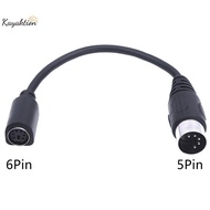 Kayaktion MD 6-pin Female to DIN 5-pin Male Cable Ps2 Keyboard and Mouse Transmission Cable Nice
