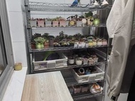 倉庫鍍鉻貨架定製不鏽鋼帶輪移動置物架家用防靜電物料架展示架子