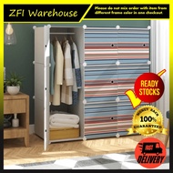 9 cube BLUE LINE DIY Multipurpose Wardrobe Cabinet Clothes Storage Organizer Almari Baju