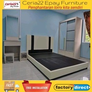 *[READY STOCK]4' x 6' Full Bedroom Set (4' x 6'Wardrobe+Divan Bed+Dressing Table+Side Table)
