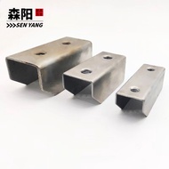 Square Tube Connector U-Shaped Double-Hole Wire Teeth Home Internal Plug-In Display Rack Shelf Weldi